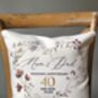 Personalised Ruby Wedding Anniversary Cushion, thumbnail 2 of 3
