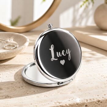 Personalised Name Compact Mirror, 4 of 9