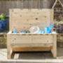 Children's Wooden Outdoor Mud Kitchen And Sand Tray, thumbnail 2 of 10