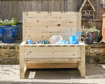 Children's Wooden Outdoor Mud Kitchen And Sand Tray, 2 of 10