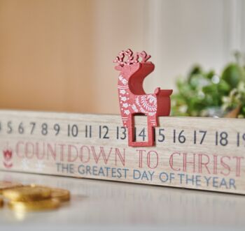 Personalised Advent With Reindeer, 2 of 4