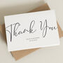 Modern Personalised Thank You Card, thumbnail 3 of 4