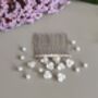 Pearl Floral Bridal Hair Comb, thumbnail 3 of 8