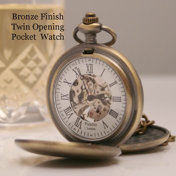 Engraved Wedding Pocket Watch Gift, 7 of 12