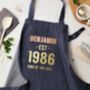 Personalised Denim Big Year Apron, thumbnail 3 of 5