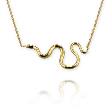 Snake Necklace With Optional Diamonds, 5 of 9
