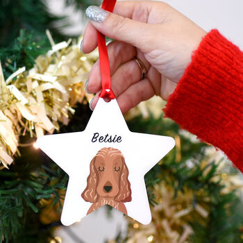 Personalised Dog Breed Christmas Decoration Bold, 8 of 12