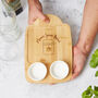 Personalised Bamboo Snack Tray, thumbnail 1 of 7
