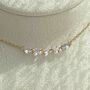 Princess And Round Diamond Tennis Necklace, thumbnail 4 of 5