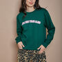 9 Pm Bedtime Club Slogan Sweatshirt, thumbnail 3 of 5