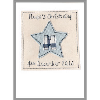 Personalised Initial Star Card For Boys, 11 of 12