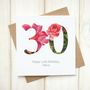 Personalised Floral Birthday Age Card, thumbnail 3 of 6