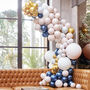 Luxe Marble, Navy And Gold Chrome Balloon Arch Kit, thumbnail 1 of 2