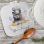 Personalised Cat In Chef Hat Gift Pot Holder / Grab, thumbnail 9 of 9