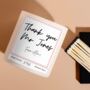 Personalised Thank You Teacher Candle End Of Year Gift, thumbnail 4 of 6