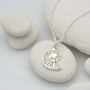 Sterling Silver Shell Slice Necklace, thumbnail 1 of 7