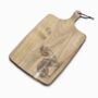 Personalised Rough Collie Engraved Acacia Serving Board, thumbnail 3 of 8