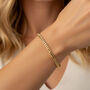 Women's Dainty Cuban Curb Chain Bracelet In 18k Gold, Christmas Jewellery Gift, thumbnail 1 of 5