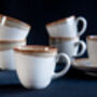Beige Set Of Six Porcelain Espresso Cup And Saucer, thumbnail 11 of 11