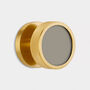 Knurled Brass Gold Mortice Door Knobs With Gloss Insert, thumbnail 2 of 7