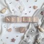 Nursery Name Letter Blocks, Baby Girl Nursery Decor Dusty Pink, thumbnail 1 of 9