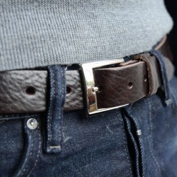 Personalised Message Belt For Him, 4 of 5
