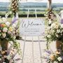 Watercolour Wildflowers Welcome To Our Wedding Sign, thumbnail 1 of 2
