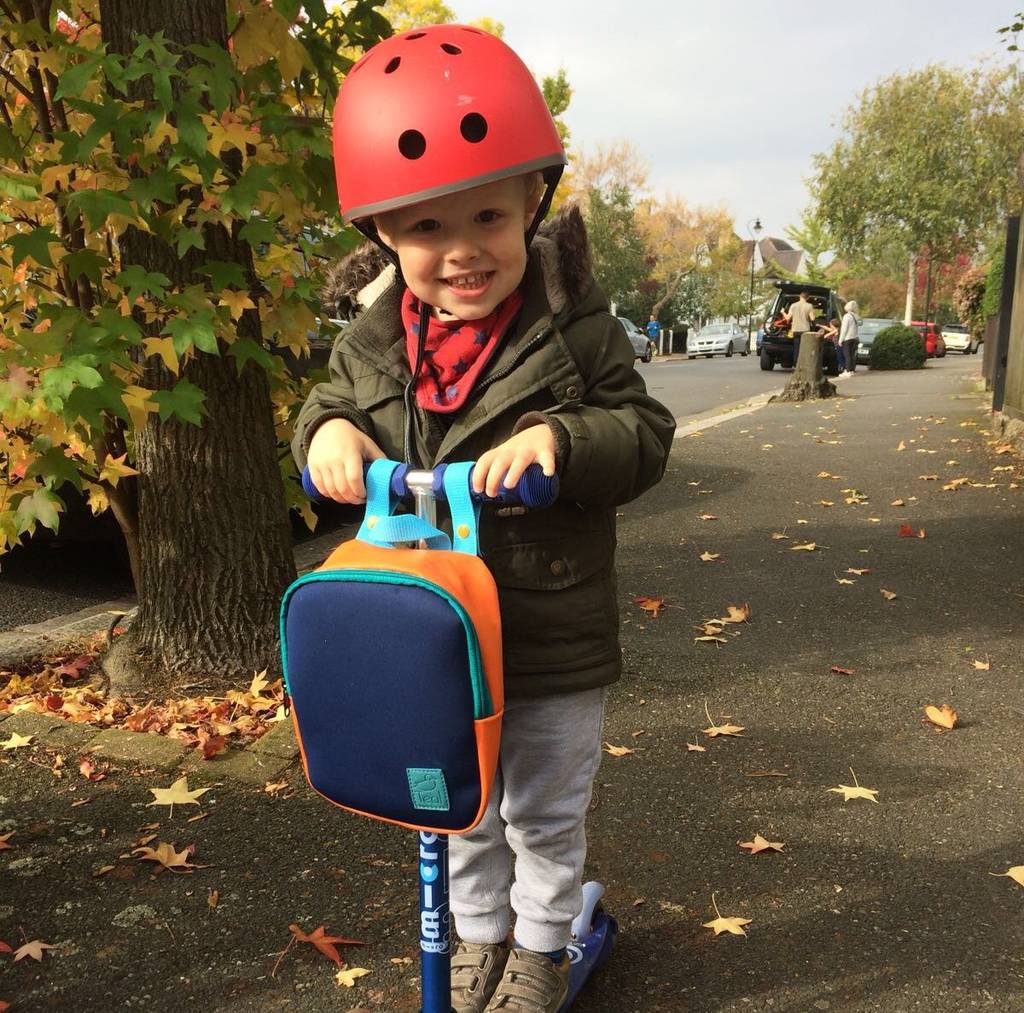 kids scooter backpack by teal