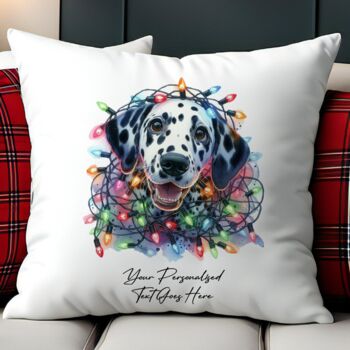 Personalised Dalmatian In Christmas Lights, 2 of 10