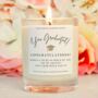 Graduation Gift Graduation Congratulations Personalised Candle, thumbnail 1 of 6
