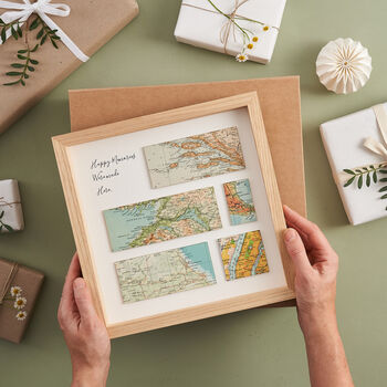 Remember When… Personalised Five Map Print Gift, 3 of 8
