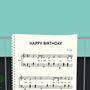 Electric Piano Birthday Card | Sheet Music Card, thumbnail 5 of 6