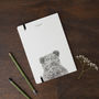 Bear Round Cornered Notebook, thumbnail 2 of 7