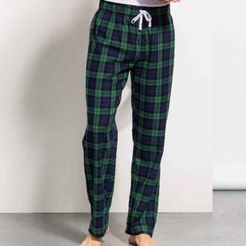 Men Cotton Flannel Tartan Lounge Pants, 4 of 6
