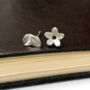 Thank You Bridesmaid Flower And Leaf Mismatched Wedding Earrings, thumbnail 11 of 12