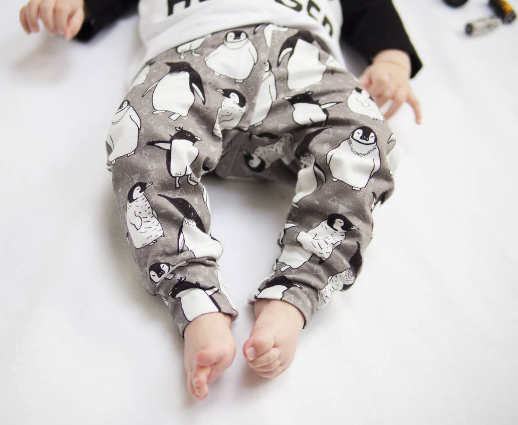 Organic Penguin Baby And Toddler Leggings By Lottie & Lysh ...