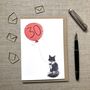 Personalised Tuxedo Cat Birthday Card, thumbnail 3 of 6