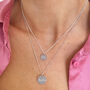 Personalised Sterling Silver Layered Disc Necklace, thumbnail 4 of 8