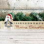 Wooden Santa Claus Advent Calendar Countdown Decor, thumbnail 2 of 6