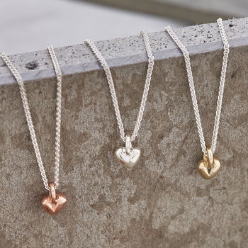 Sweetheart Solid Silver, Gold Or Rose Gold Pendant, 2 of 9