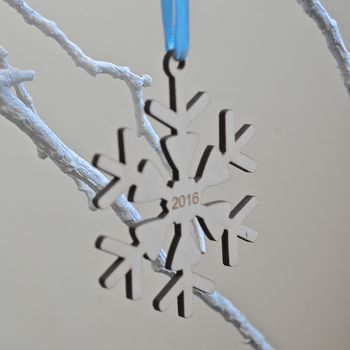 Snowflake Special Date Decoration, 3 of 6