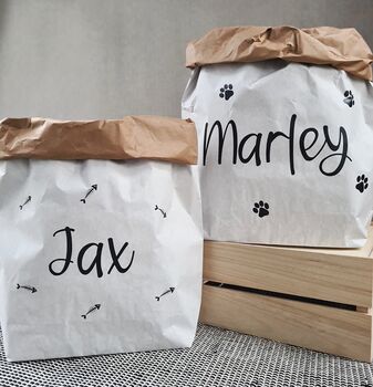 Personalised Storage Bag For Pet's Toys, Food, Etc, 2 of 3