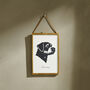 Personalised Pet Cameo Paper Cut Framed Print, thumbnail 3 of 5