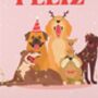 Feliz Navidog, Christmas Dog Art Print, thumbnail 6 of 9
