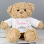 Personalised Baby Girl Teddy Bear, thumbnail 3 of 4