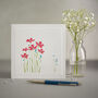 Luxury Handmade Spring Greetings Card Pack Of Four, thumbnail 4 of 5