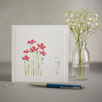 Luxury Handmade Spring Greetings Card Pack Of Four, 4 of 5