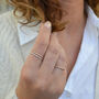 The Crown Beaded Stacking Ring, thumbnail 1 of 6