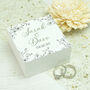 Country Garden Wooden Wedding Double Ring Box, thumbnail 2 of 3