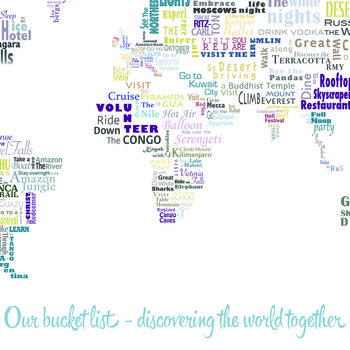 Our Bucket List World Map, 5 of 5